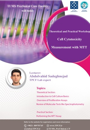 Theoretical and Practical Workshop: Cell Cytotoxicity Measurement with MTT